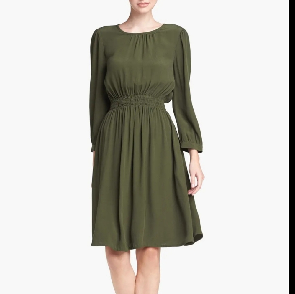Kate Spade Dress - Olive Green, Long Sleeves